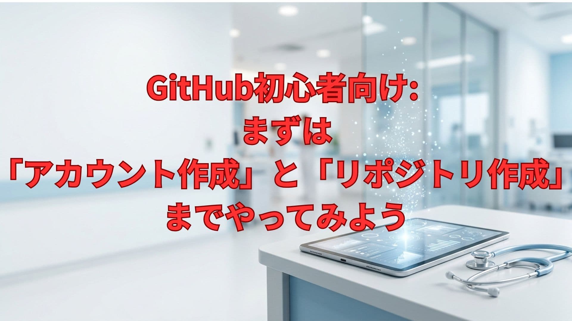 GitHub初心者向け: まずは「アカウント作成」と「リポジトリ作成」までやってみよう