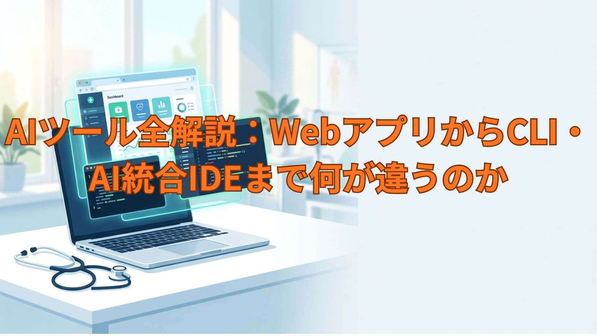 AIツール全解説:WebアプリからCLI・AI統合IDEまで何が違うのか
