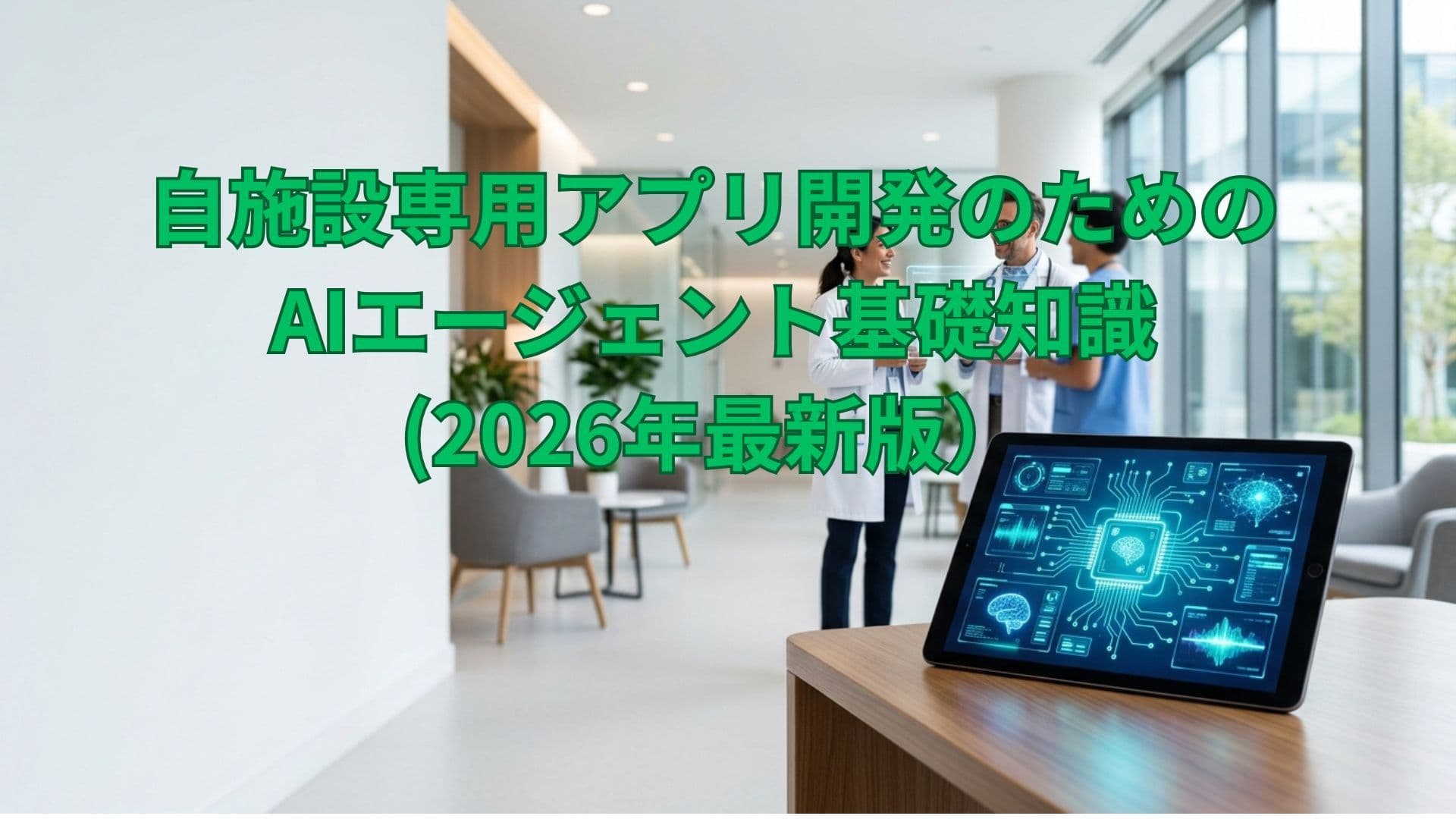 【医療従事者向け】自施設専用アプリ開発のためのAIエージェント基礎知識(2026年最新版)
